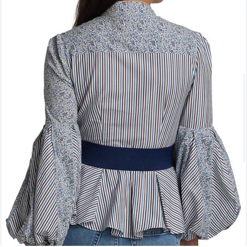 Silvia Tcherassi cotton puffed sleeves blouse - Picture 4 of 12